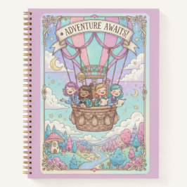 Adventure Awaits Hot Air Balloon & Friends Journal Notitieboek