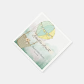 Adventure Awaits Hot Air Balloon Servet (Hoek)