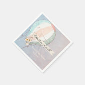 Adventure Awaits Hot Air Balloon Servet (Hoek)