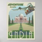 Adventure Awaits in India Poster (Voorkant)