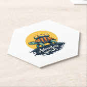 Adventure Awaits is Hiking Adventures is Outdoor A Kartonnen Onderzetters (Schuin)