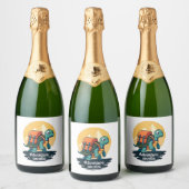 Adventure Awaits is Hiking Adventures is Outdoor A Sparkling Wijnetiket (Flessen)