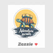 Adventure Awaits is Hiking Adventures is Outdoor A Sticker (Vel)