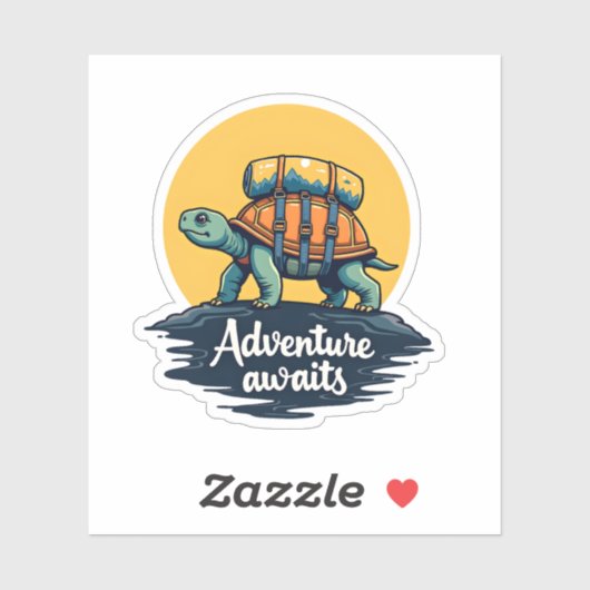 Adventure Awaits is Hiking Adventures is Outdoor A Sticker (Vel)