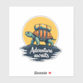 Adventure Awaits is Hiking Adventures is Outdoor A Sticker (Vel)