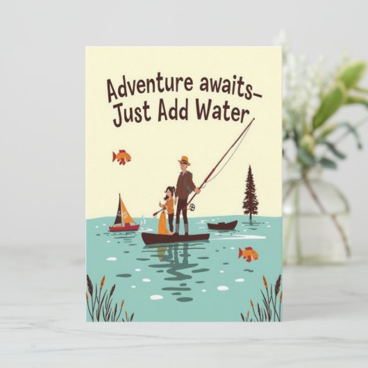 Adventure Awaits Kaart (Staand voorkant)