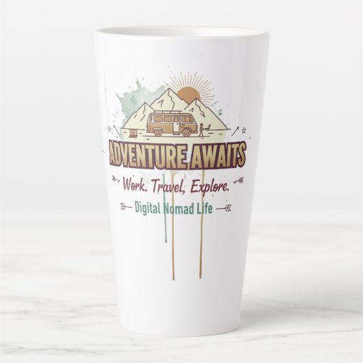 Adventure Awaits  Latte Mok (Voorkant)