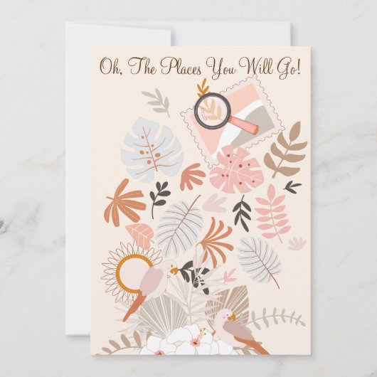 Adventure Awaits Little Explorer Boho Kaart (Achterkant)