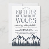 Adventure Awaits! Mountain Bachelor Weekend Kaart (Voorkant)