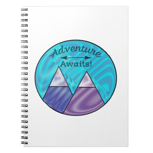 Adventure Awaits Mountain Peaks Notitieboek (Voorkant)