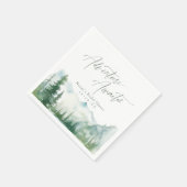 Adventure Awaits Mountain Rustic Bridal Shower Servet (Hoek)