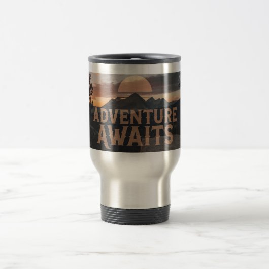 Adventure Awaits Mountain Travel Tumbler – Rugged  Reisbeker (Center)