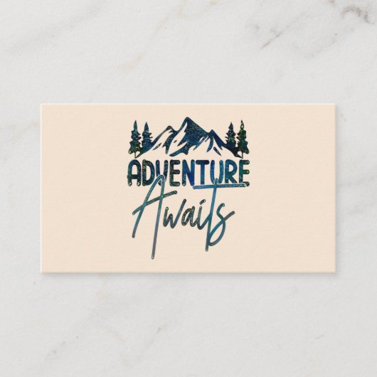 Adventure Awaits, Mountain Visitekaartje (Voorkant)