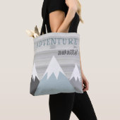 Adventure Awaits Mountain Wooden Tote Bag (Dichtbij)