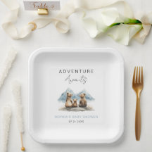 Adventure Awaits Mountains Baby Shower Party