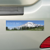Adventure Awaits (Mt Rainier) Bumpersticker (Op auto)