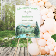 Adventure Awaits National Park Baby shower Welcome