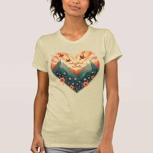 Adventure Awaits - natuur liefhebber T-shirt (Voorkant)