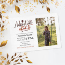 "Adventure Awaits" Outdoor Afstuderen Foto