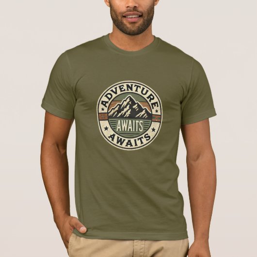 Adventure Awaits - outdoor T-shirt (Voorkant)