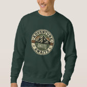 Adventure Awaits -  outdoorsweatshirt Trui (Voorkant)