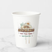 Adventure Awaits Papieren Bekers (Achterkant)