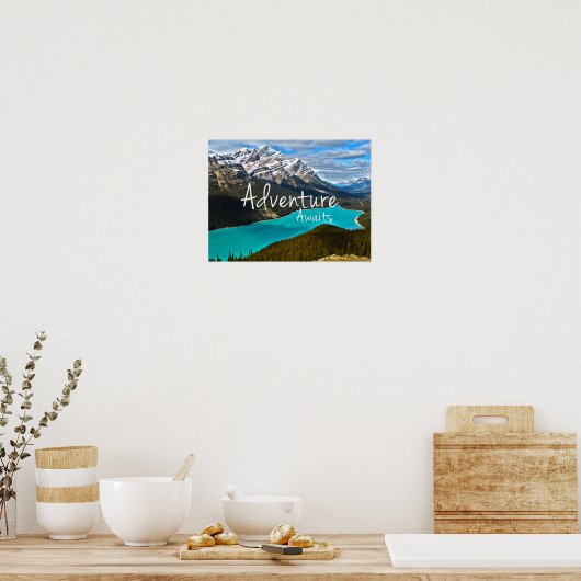 Adventure Awaits Peyto Lake Poster (Keuken)