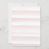 Adventure Awaits Pink Suitcase Girl Baby shower Kaart (Achterkant)