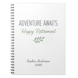 Adventure Awaits Retirement Personalized Notitieboek