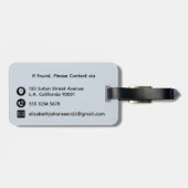 Adventure Awaits River Camping Waterverf Reizen Bagagelabel (Achterkant horizontaal)