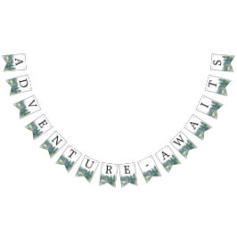 Adventure Awaits rustige bergen Vlaggetjes