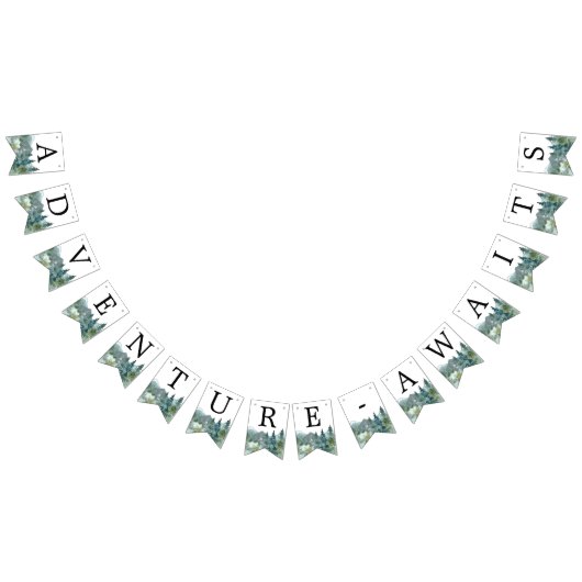 Adventure Awaits rustige bergen Vlaggetjes (Alle)