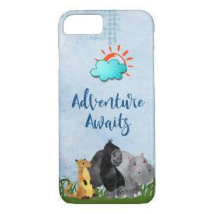 Adventure Awaits Safari Oerwoud Animal iPhone 8/7 Hoesje
