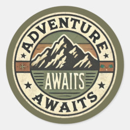 Adventure Awaits -  Sticker in de buitenlucht