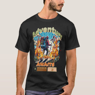 Adventure Awaits T-shirt Outdoor Natuur Lover