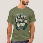 Adventure Awaits - T-shirt voor avonturiers (Voorkant)