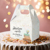 Adventure Awaits Travel Gold Confetti Baby shower Bedankdoosjes