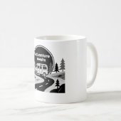 Adventure Awaits Van Life Art Koffiemok (Voorkant rechts)