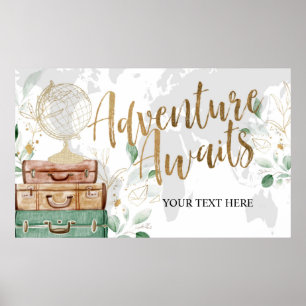 Adventure Awaits, Vrijgezellenfeest Banner Poster