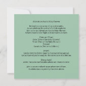 Adventure Awaits: Wanderlust Edition, een Baby sho Kaart (Achterkant)