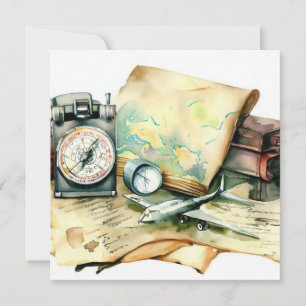 Adventure Awaits: Wanderlust Edition, een Baby sho Kaart