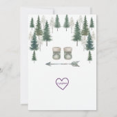 Adventure Awaits, Watercolor Woods Baby Shower Kaart (Achterkant)