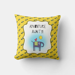 Adventure Awaits Whimsical Kussen