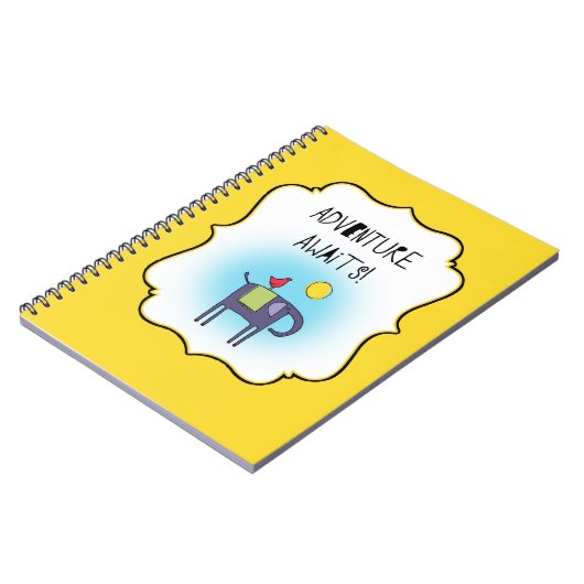 Adventure Awaits Whimsical Notitieboek (Linkerzijde)