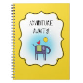 Adventure Awaits Whimsical Notitieboek (Voorkant)