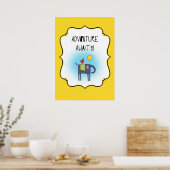 Adventure Awaits Whimsical Poster (Keuken)
