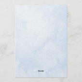 Adventure Awaits Winter Snowy Mountain Baby Shower Kaart (Achterkant)