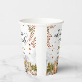 Adventure Awaits Woodland Animals Baby Shower Papieren Bekers (Rechts)