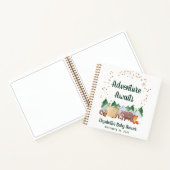 Adventure Awaits Woodland Baby shower Guest Book Notitieboek (Binnen)