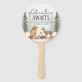 Adventure Awaits Woodland Baby Shower Handwaaier